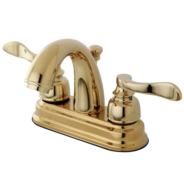KB8612NFL 4" Centerset Bathroom Faucet, Polished Brass
